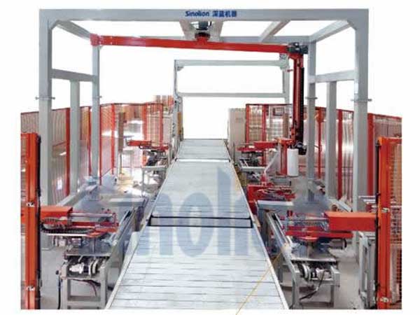 全自動(dòng)上護(hù)角纏繞包裝機(jī) 全自動(dòng)上護(hù)角纏繞包裝機(jī)